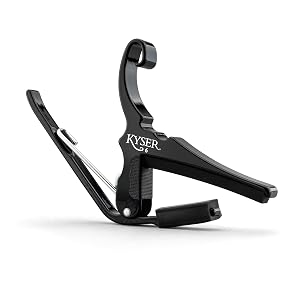 Kyser Quick-Change Guitar Capo for 6-string acoustic guitars Black KG6BA