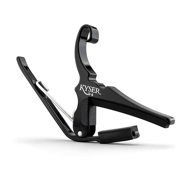 Kyser Quick-Change Guitar Capo for 6-string acoustic guitars Black KG6BA