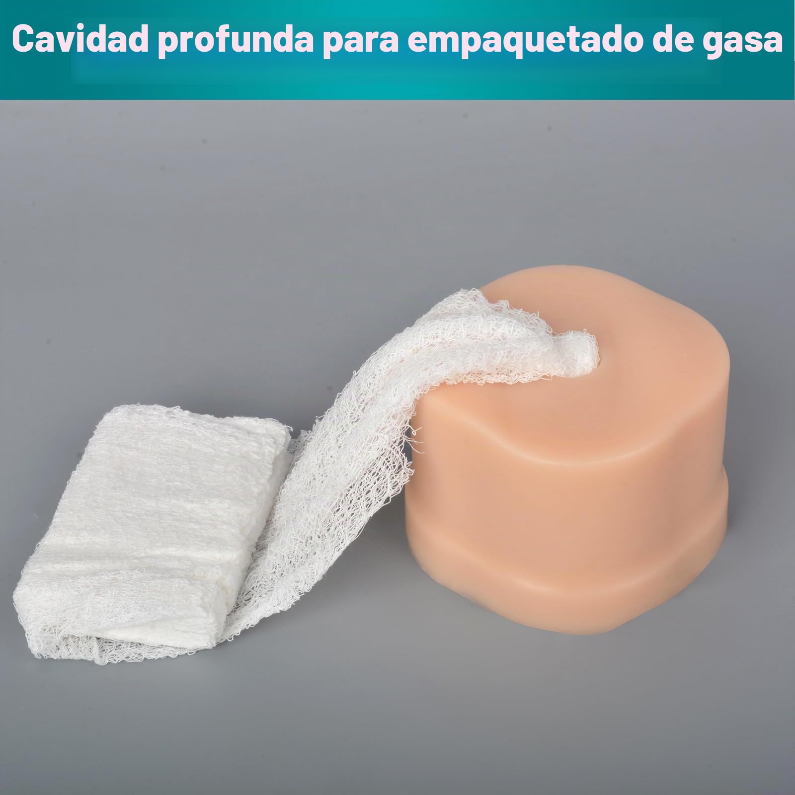 Medarchitect Entrenador de tareas de empaquetamiento de heridas, Entrenador de torniquetes de control de sangrado, Entrenador de empaque básico para educación médica
