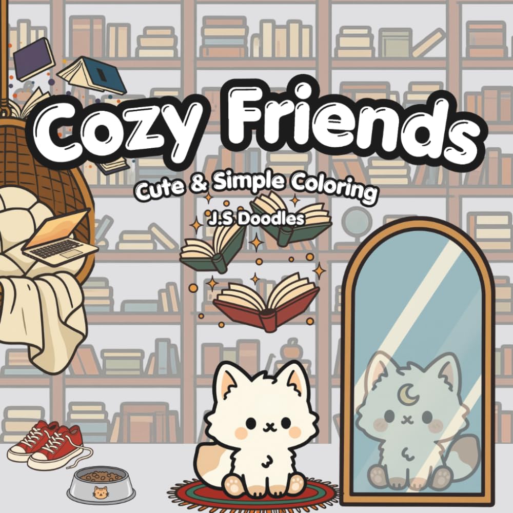 Cozy Friends: Cute & Simple Coloring