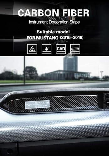 Miniatura 3 de GZXinWei Tira de Decoración de Tablero de Fibra de Carbono para Interior de Automóvil Pegatina de Estilo de Coche Panel de Moldura Accesorios para