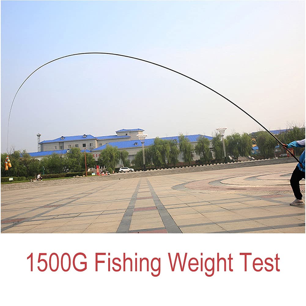 Angelrute Carbon Teleskop Angelrute 8M 9M 10M 11M 12M 13M 14M 15M 16M Lange Rute Nesting Rod Angelausrüstung (Size : 15m)