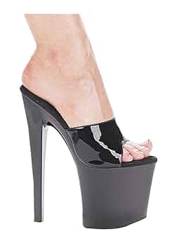【Anyone more】Rebel high heel platform mule slippers Womens High Heels Platform Stiletto Mules Slippers Sandals