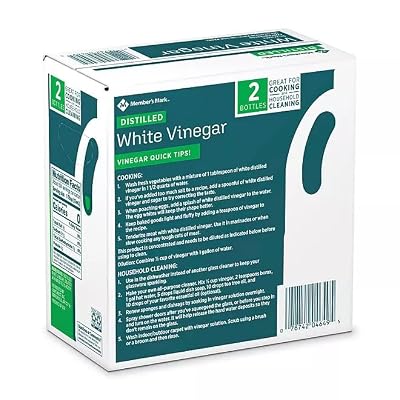 Premium Distilled White Vinegar, 256oz. 2 Gallons | For Cooking or Household Cleaning
