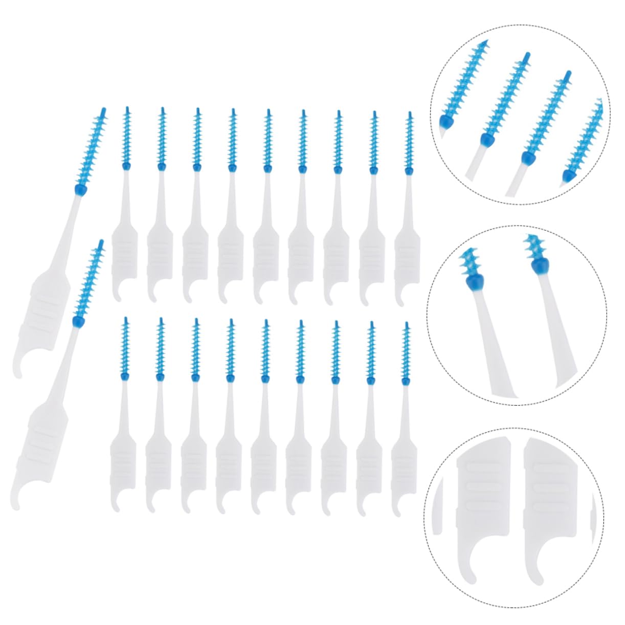 FRCOLOR 800 Piezas cepillo interdental limpiando suministros limpieza bucal toothbrush palillo de herramienta de cuidado bucal personal palillos de limpieza portátiles