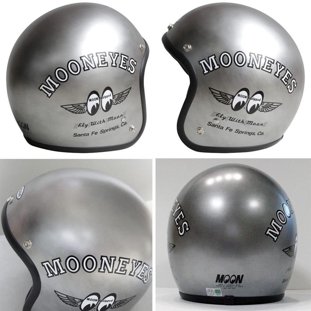 MOONEYES Shizukani ジェットヘルメット Amazon.co.jp: ムーンアイズ MOONEYES ジェットヘルメット Fly with