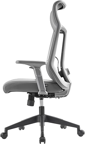 Miniatura 8 de EUREKA ERGONOMIC Valen - Silla de escritorio de cuero, silla de oficina de respaldo alto, silla de oficina de piel sintética de microfibra con