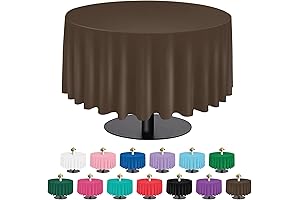 Brown 6 Pack Plastic Tablecloth: Your Table Protection Solution