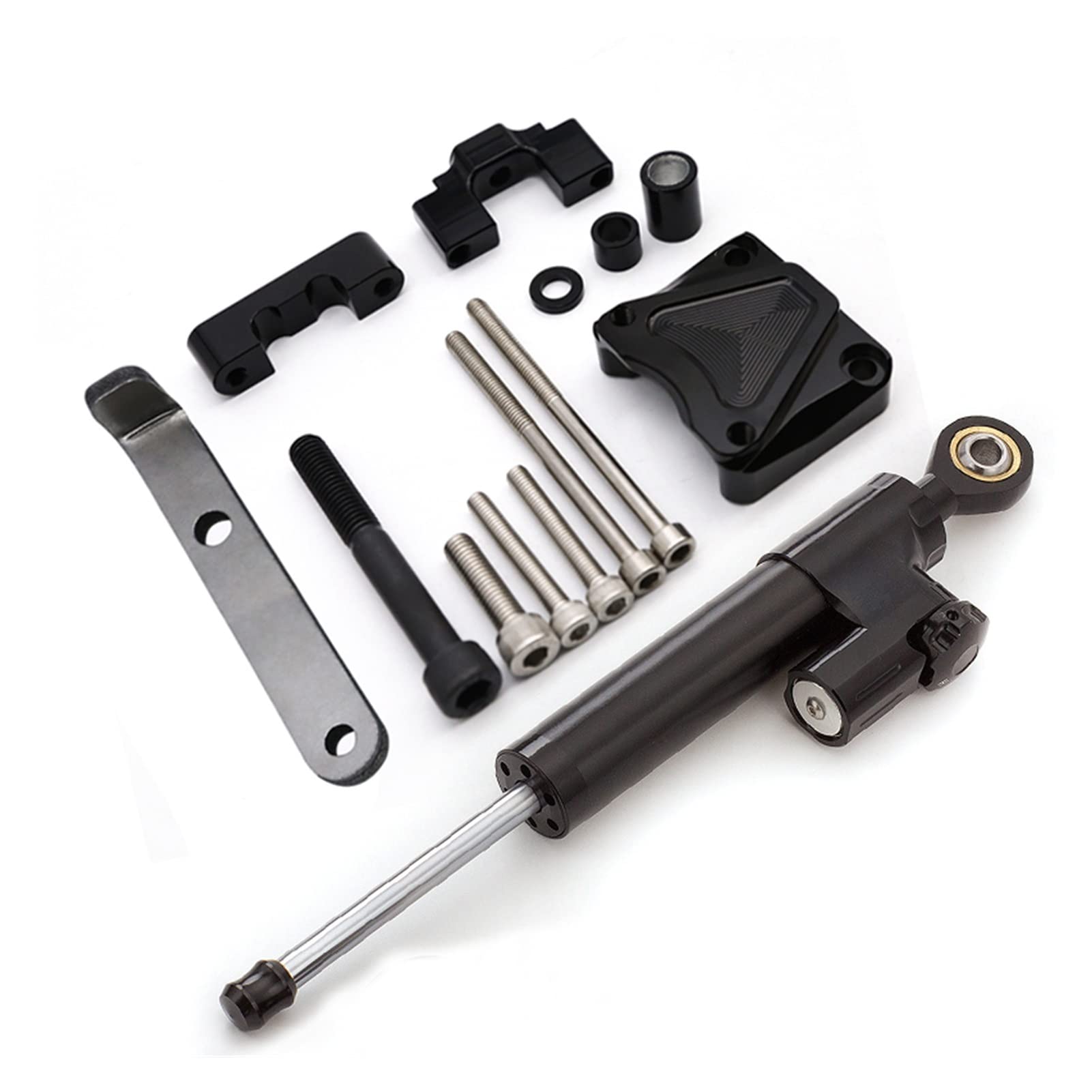 ERGDR For Dualtron For Thunder For Ultra For Raptor For Victor For DT3 Electric Scooter Carbon Steering Damper Bracket Support Mounting Kit Stabilize damper (Color : 8)