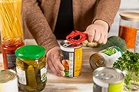 Vista 3 de KUHN RIKON Abrelatas suizos 5 en 1, rojo, plástico