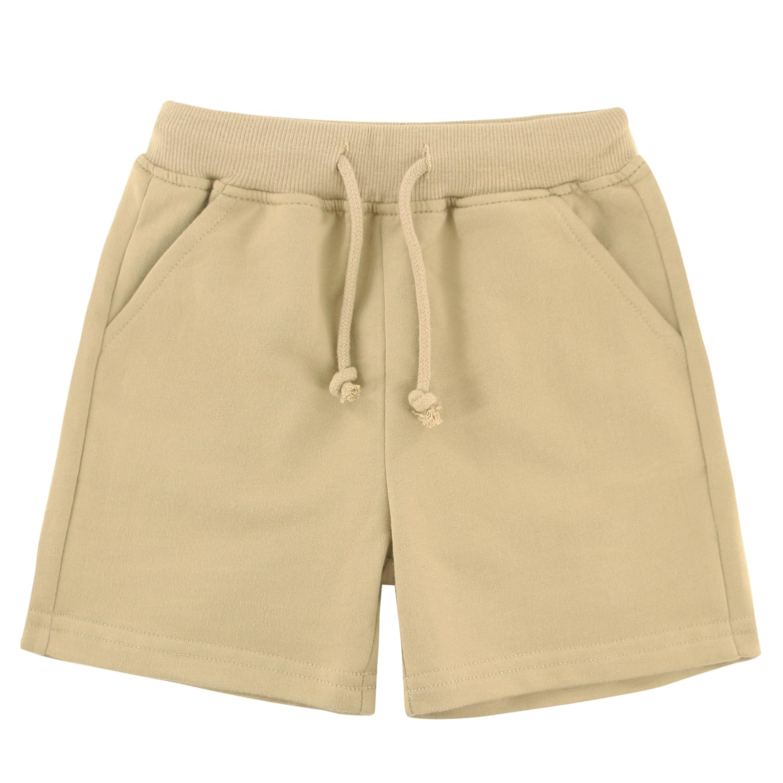 GLEAMING GRAIN Toddler Kids Shorts Cotton Comfort Soft Baby Sport Jogger Shorts Boys Girls Casual Pants for 2-7 Years