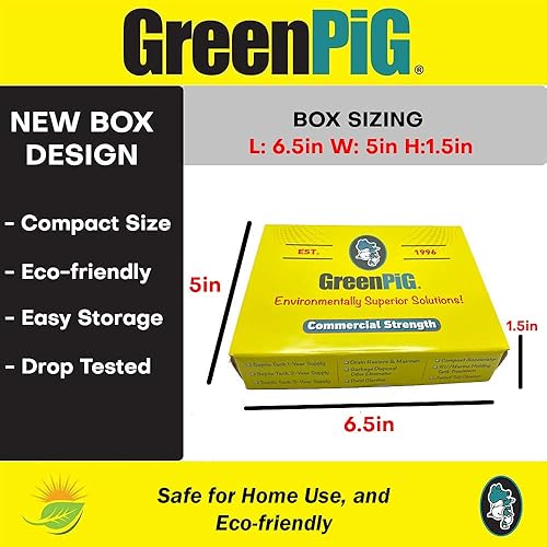 Miniatura 6 de GREEN PIG El tratamiento del tanque vivo 53C ayuda en la descomposición de los desechos sépticos para prevenir copias de seguridad con un lavado