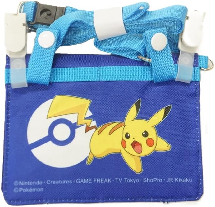 Sun Art Pokemon Mini Go Wallet with Shoulder Navy PM-4601-NVY