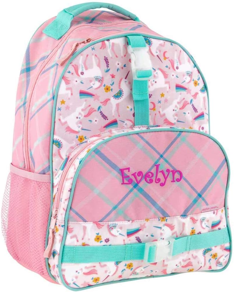 DIBSIES Personalized Trendsetter Backpack (Unicorn Backpack and Lunch Box Combo) Medium