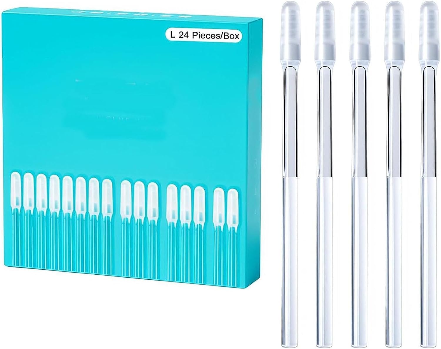 Ear Wax Tool | 24-piece Washable Reusable Safe Adhesive Sticky | Ear Wax Cleaner Tool,for Personal Care Daily Hygiene After Shower Post-Swim Men Women