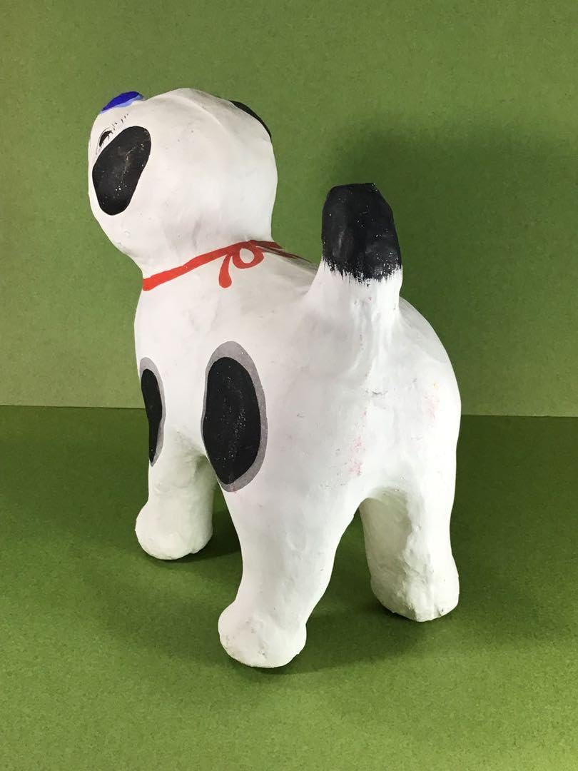 Amazon | 昭和玩具 愛い 立派な 犬 張子 人形 郷土玩具 民藝 狛犬