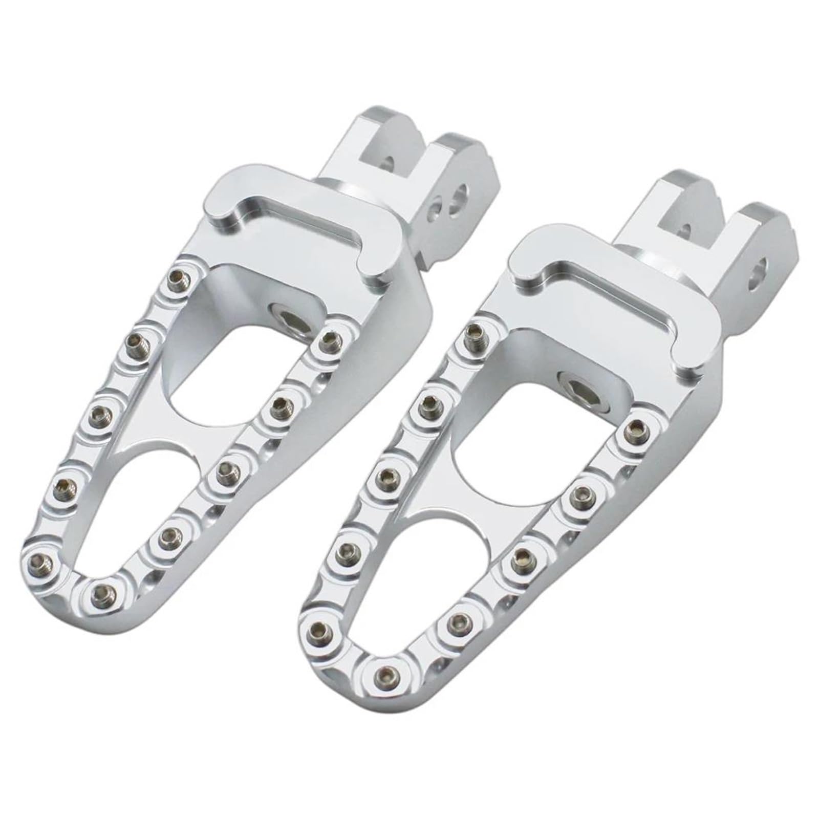 Accesorios para clavijas Reposapiés Delanteros Para Motocicleta Para Ducati Scrambler 400, 800, 1100 (2015, 2016, 2017, 2018, 2019 2020), Accesorios Para Pedales(Silver)