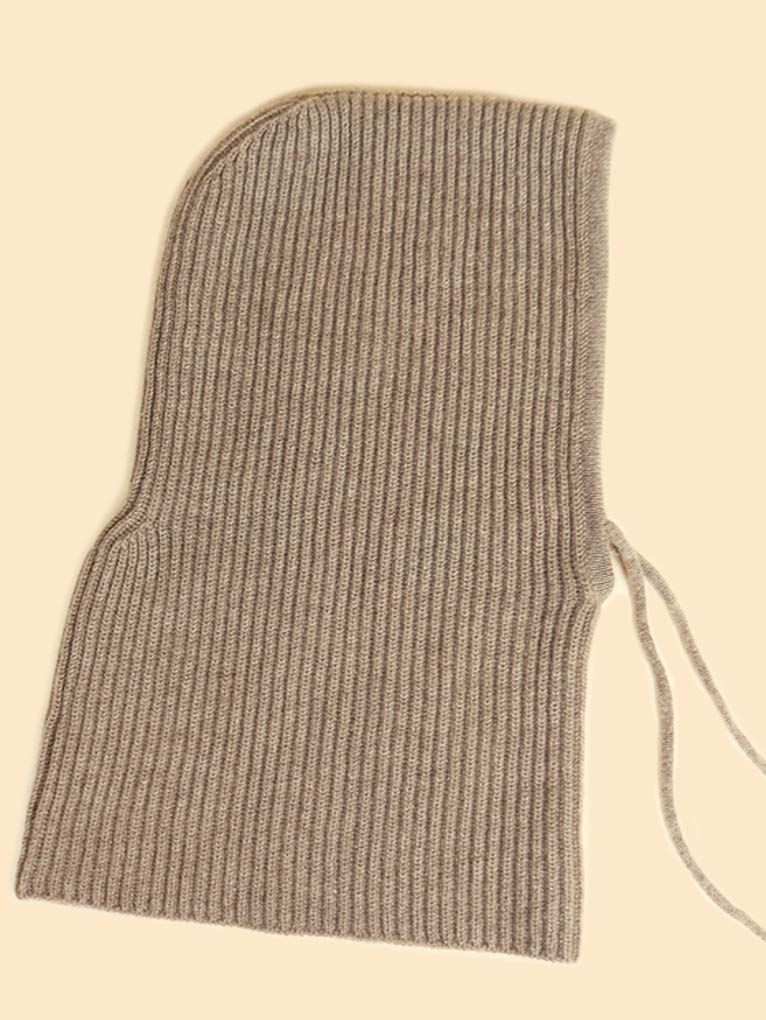 Sciarpa con Cappuccio balaclava in 100% Cashmere – Morbido Scaldacollo Loop con Cappuccio per Donna e Uomo