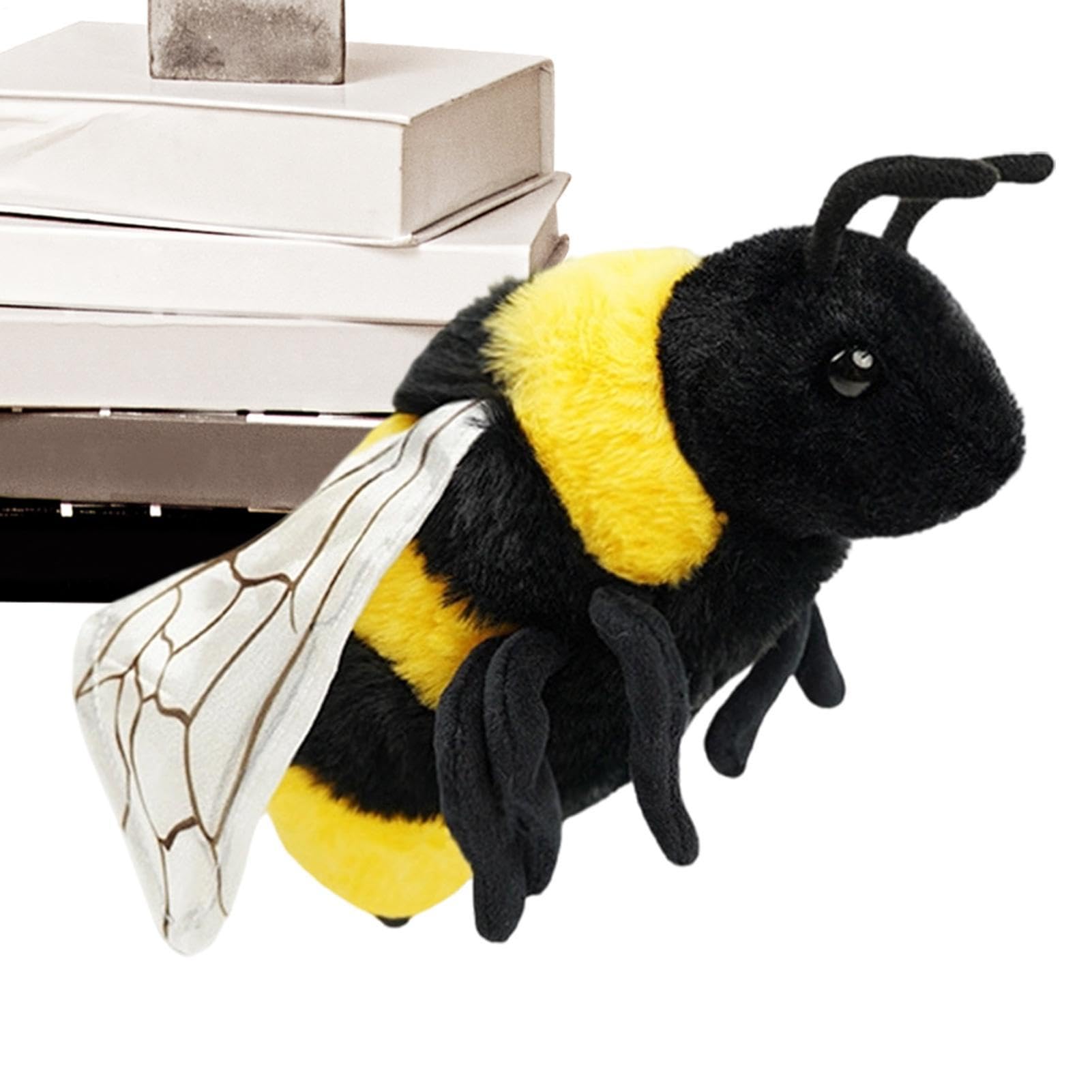 Weighted Bee Stuffed Animal, Realistic Plush with Calming Deep Pressure, Soft Microfiber Sensory Toy for Snuggle Companion, Heavy-Duty Therapeutic Bee Decor for Kids and Adults