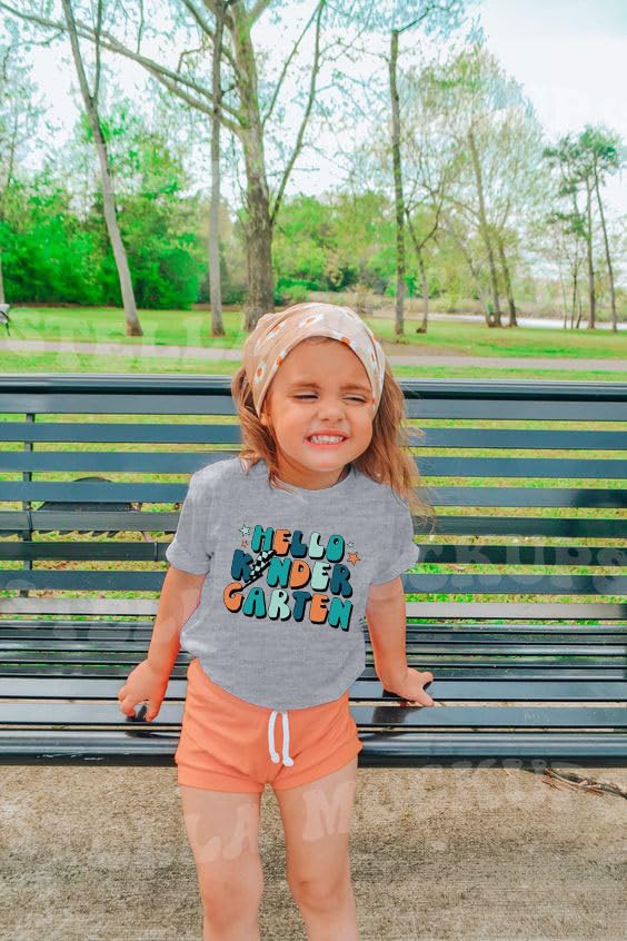 Image of Rollin Into Kindergarten Shirt Boys Girls First Day of Kindergarten T Shirts Little Kids Tee Top
