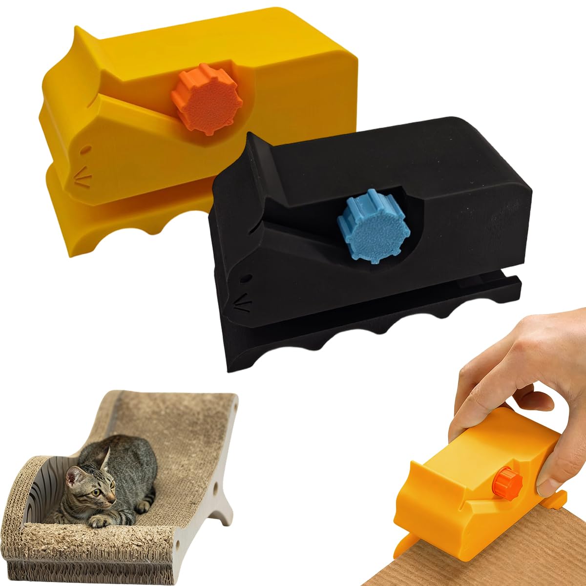 Cat Scratching Cardboard Cutter, Cardboard Cutter for Cat Scratcher, DIY Cats Scratchers Card board Strip Tool, for DIY Kitty Cats Scratcher Pet Scratching Board - 2 Pcs