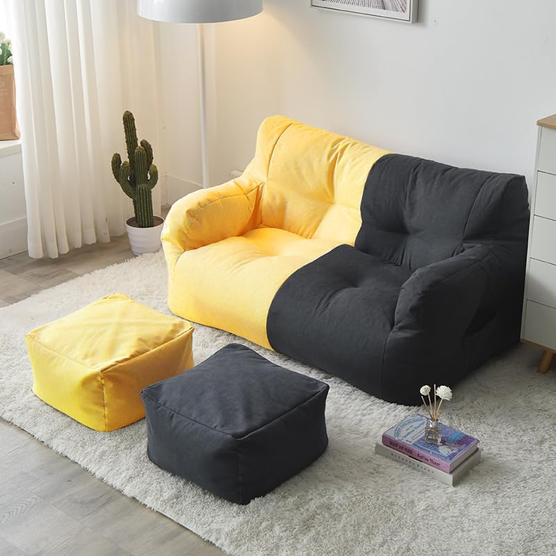 Creativo Piccolo Divano Lazy Bean Bag Divano Doppio Balcone Camera da Letto Soggiorno Decorazione Noleggio Tatami Due Posti (Senza Stucco)