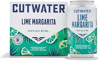 Cutwater Spirits Tequila Margarita, 4 pk, 12 oz cans, 12.5% Abv