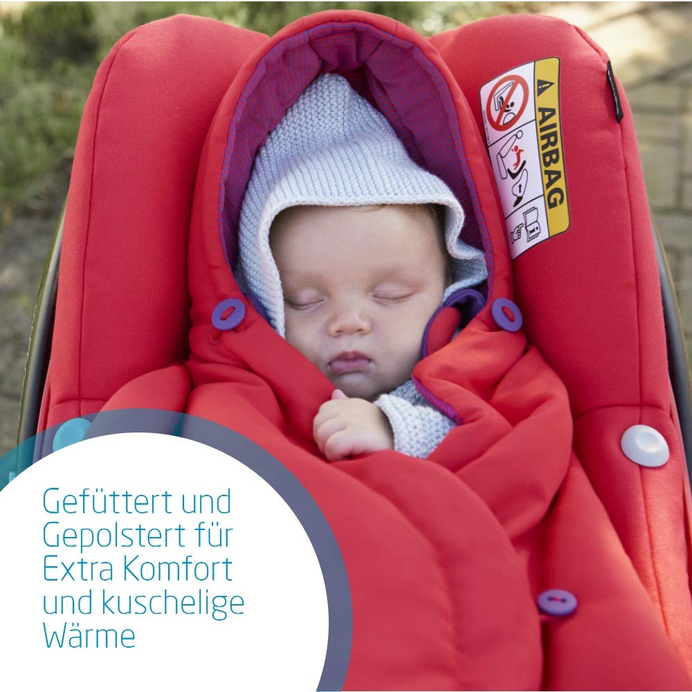 Maxi-Cosi kuschelig warmer Fußsack, passend für alle Babyschalen, sparkling blue Baby