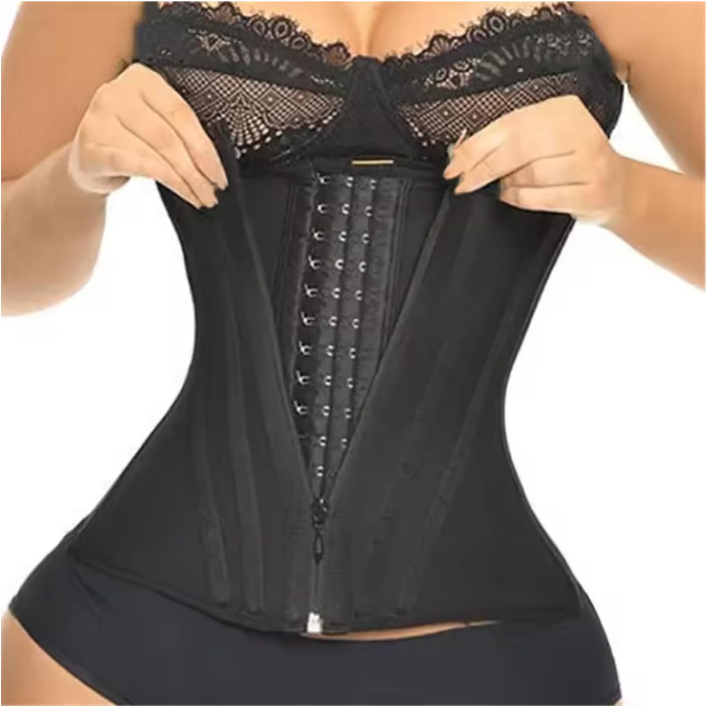 Latex Waist Trainer Double Belt Control Sheath Slimming Modeling Strap