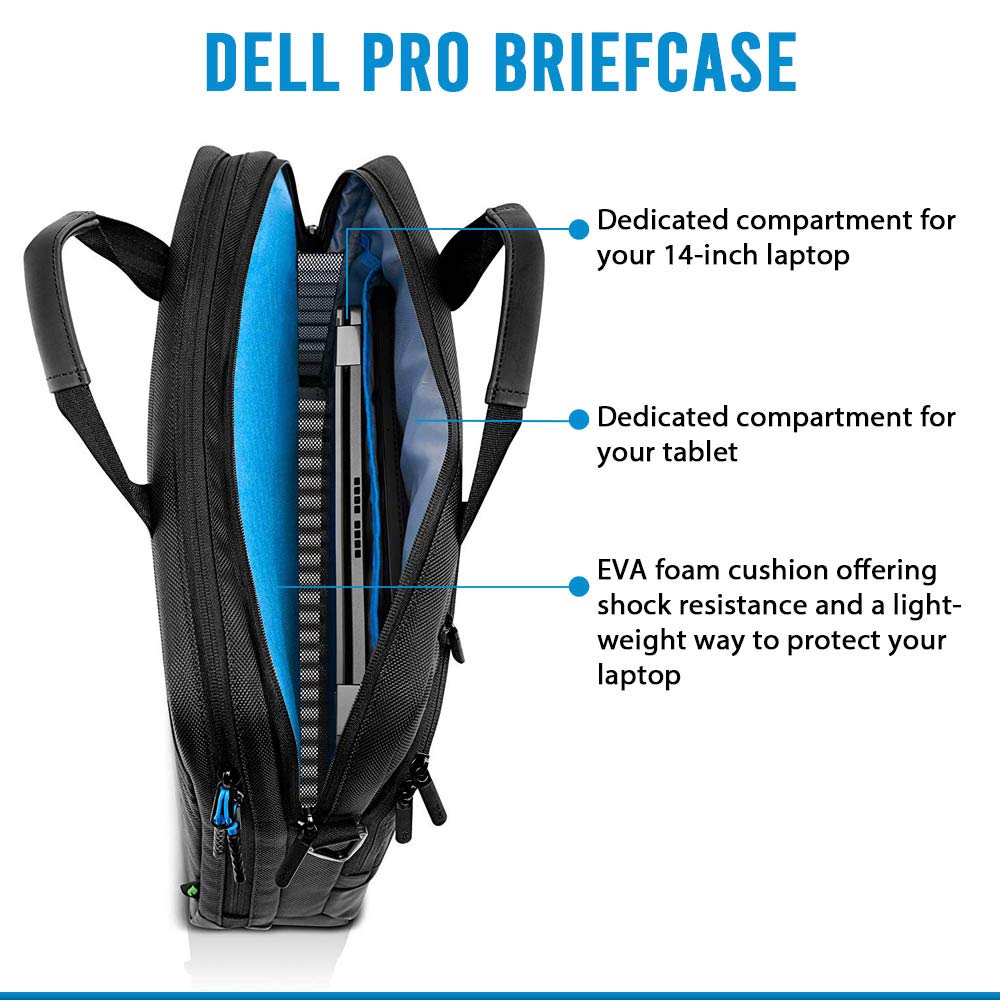 Amazon.com: Dell Pro Briefcase 14 (PO1420C), Made with an Earth
