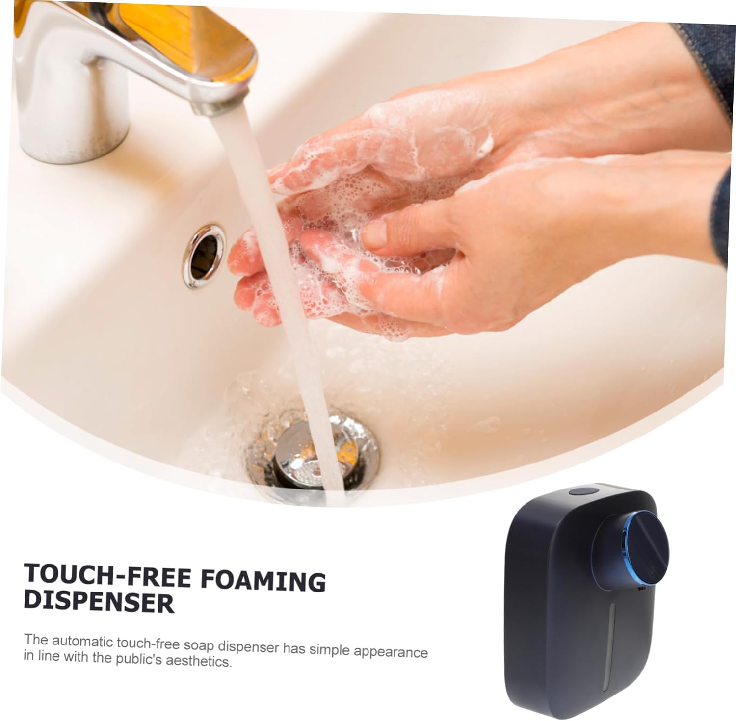 Automatic Foam Soap Dispenser Touchless Sensor Wall-Mounted Shampoo Holder for Shower Wall