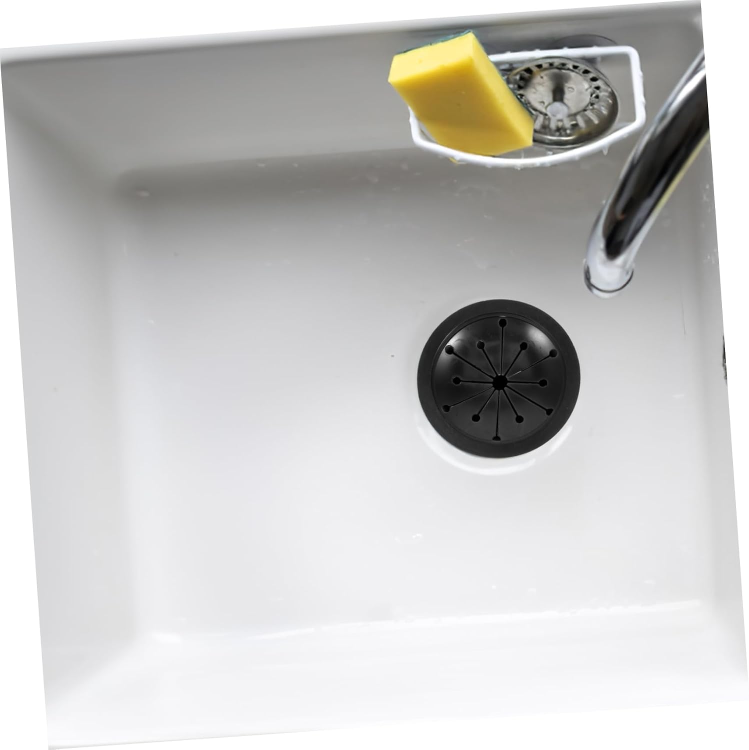 2pcs Garbage Disposal Splash Guard Sink Baffle for Waste Food Disposer Easy to Install Removable Accessory Black