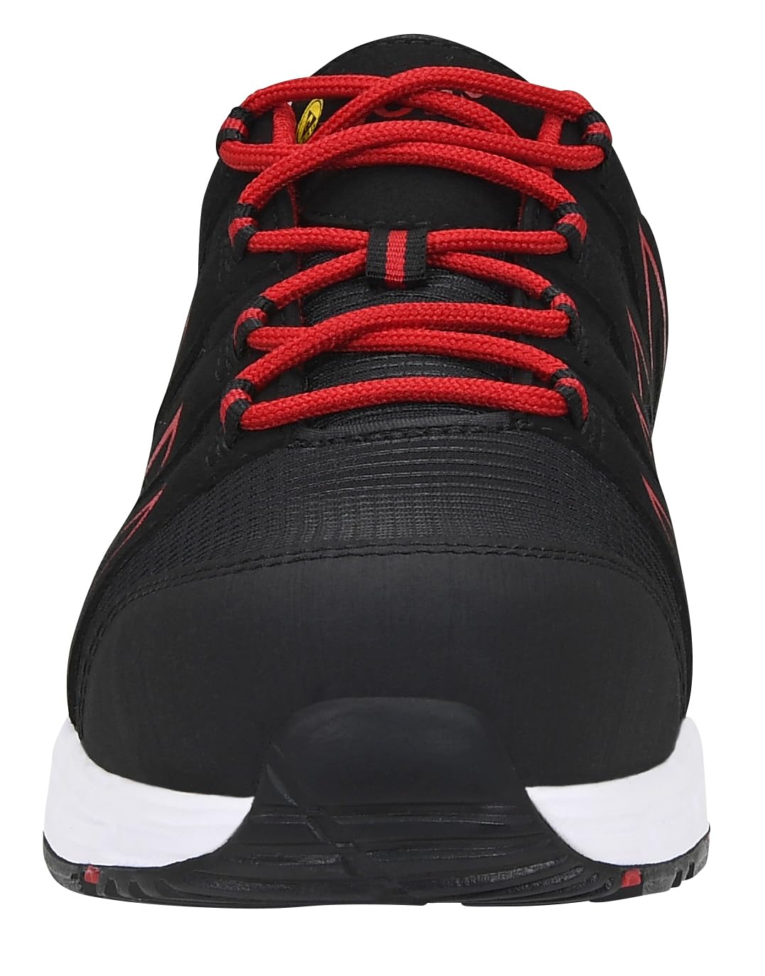 ELTEN jo_Speedy Black-red Low ESD S3S | Sicherheitsschuhe für Damen & Herren, Kunststoffkappe, leicht, atmungsaktiv