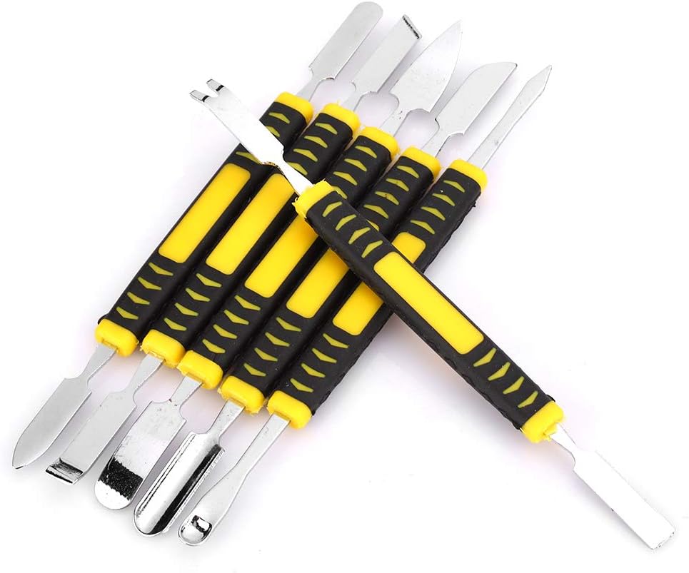 Fabater Mobile Phone Pry Bar, 6 In 1 Carbon Steel Flat Ends Tool with