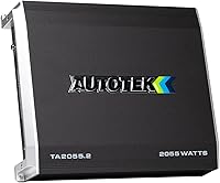 Vista 1 de Autotek Amplificador de audio para automóvil de dos canales TA de 2000 vatios.