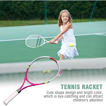 Tennis Racket Heavy Duty Single Tennis Racket with Carry Bag Kids Training Racket Professional Tennis Racket for Beginners Intermediate and Elite Players