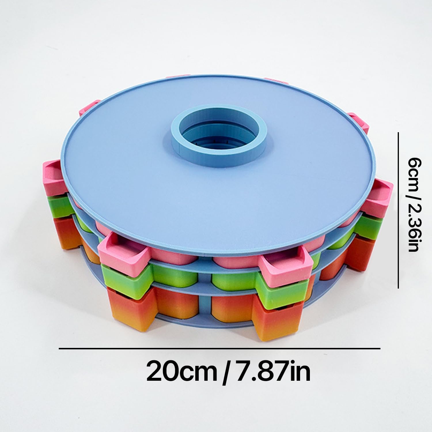 24Pcs 3-Tier Rotating Diamond Art Trays, Stackable Diamond Painting Storage Organizer, Diamond Art Tools and Accessories for 5D Diamond Painting DIY Crafts