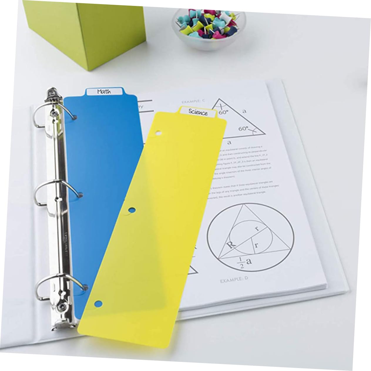 Operitacx 60pezzi Pz Divisori Per Raccoglitori Colorati Segnapagina Per Quaderni e Notebook Per Ufficio e Studio Facilità Di Organizzazione e Accesso Ai Documenti