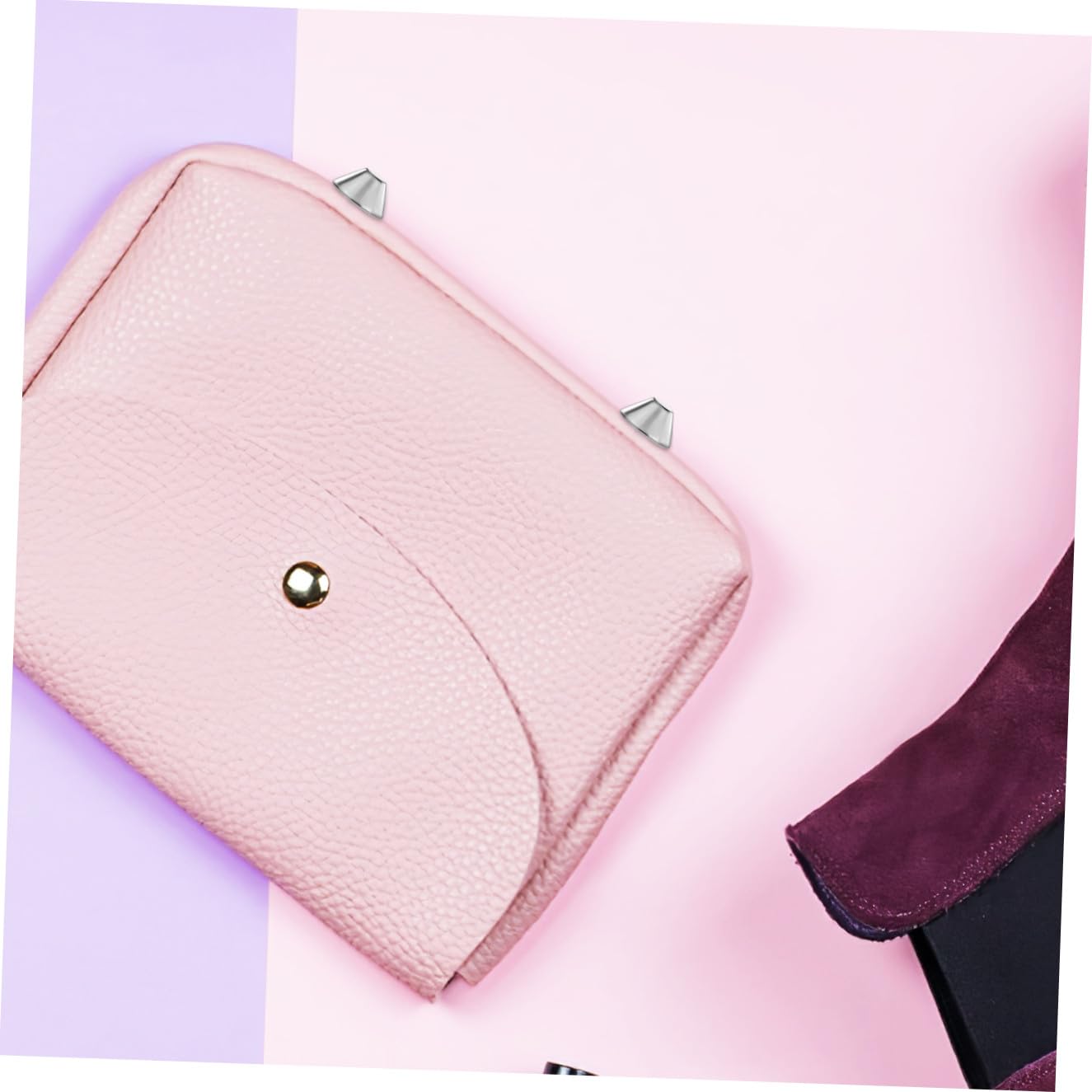 SHINEOFI 200piezas Remaches para Pies de Bolso Cono Cabeza de Clavo para Manualidades de Cuero Hacer Bolsos y Carteras