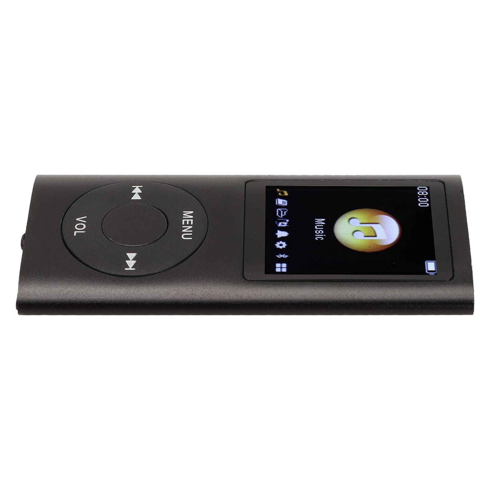 MP3 Player for Kids, Portable Long Battery Life Lossless Sound Slim 1.8 Inch Screen MP3 Music Player, Support Expanded Up to 64GB (Black)