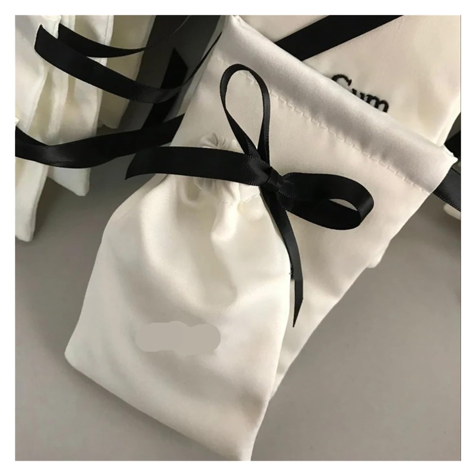 Satin Verpackungsbeutel Satin-Schmuckverpackungsbeutel, Seiden-Beutel Mit Kordelzug, Party-Süßigkeit, Geschenk, Kosmetik, Party-Armband, Perle, Luxusbeutel, Individuell Bedrucktes Logo(8x10cm)