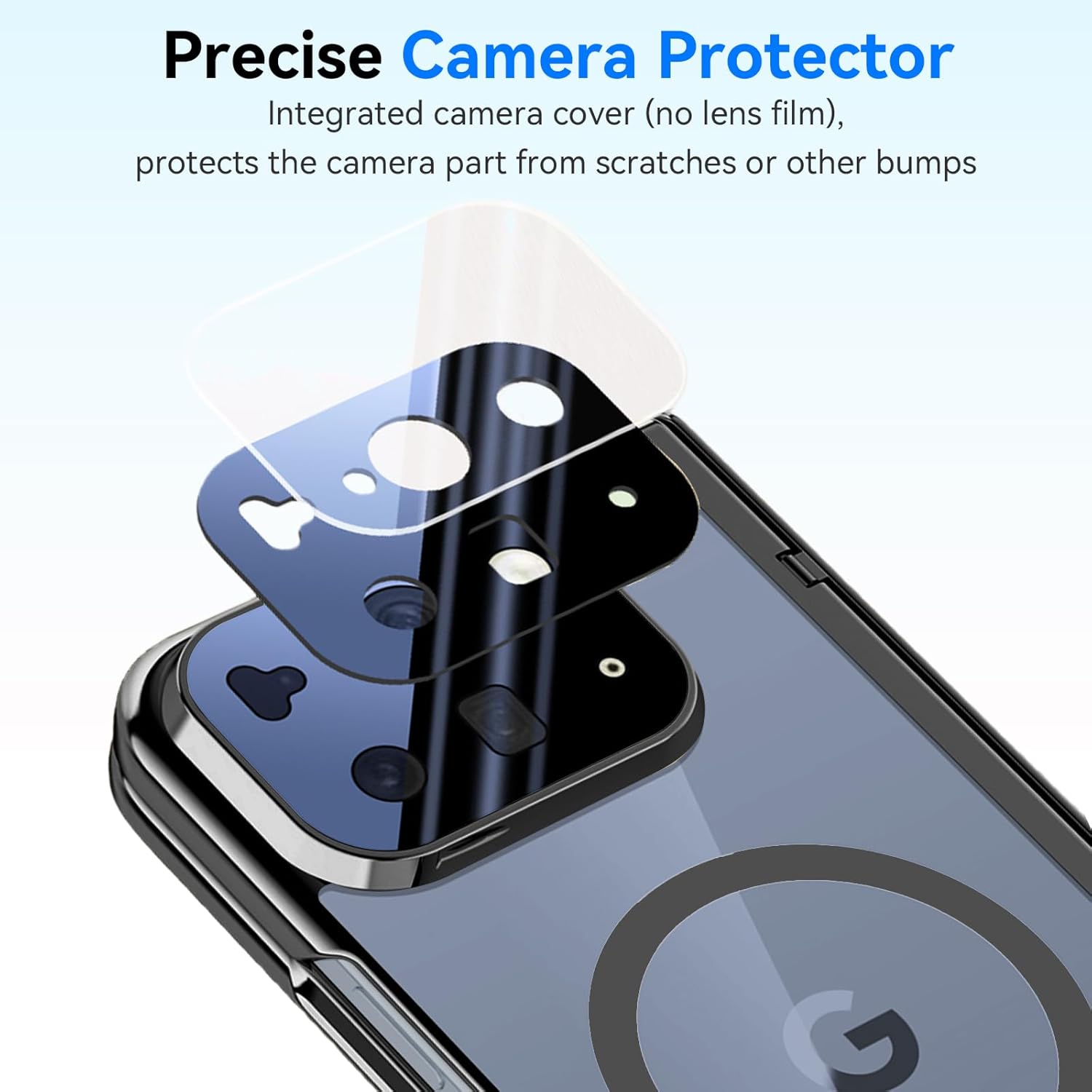 for Google Pixel 10 Pro Fold Magnetic Case, Compatible Magsafe Built in Privacy Screen Protector Hinge Cover Full-Body Shockproof Hard PC Protective Case for Google Pixel 10 Pro Fold Black