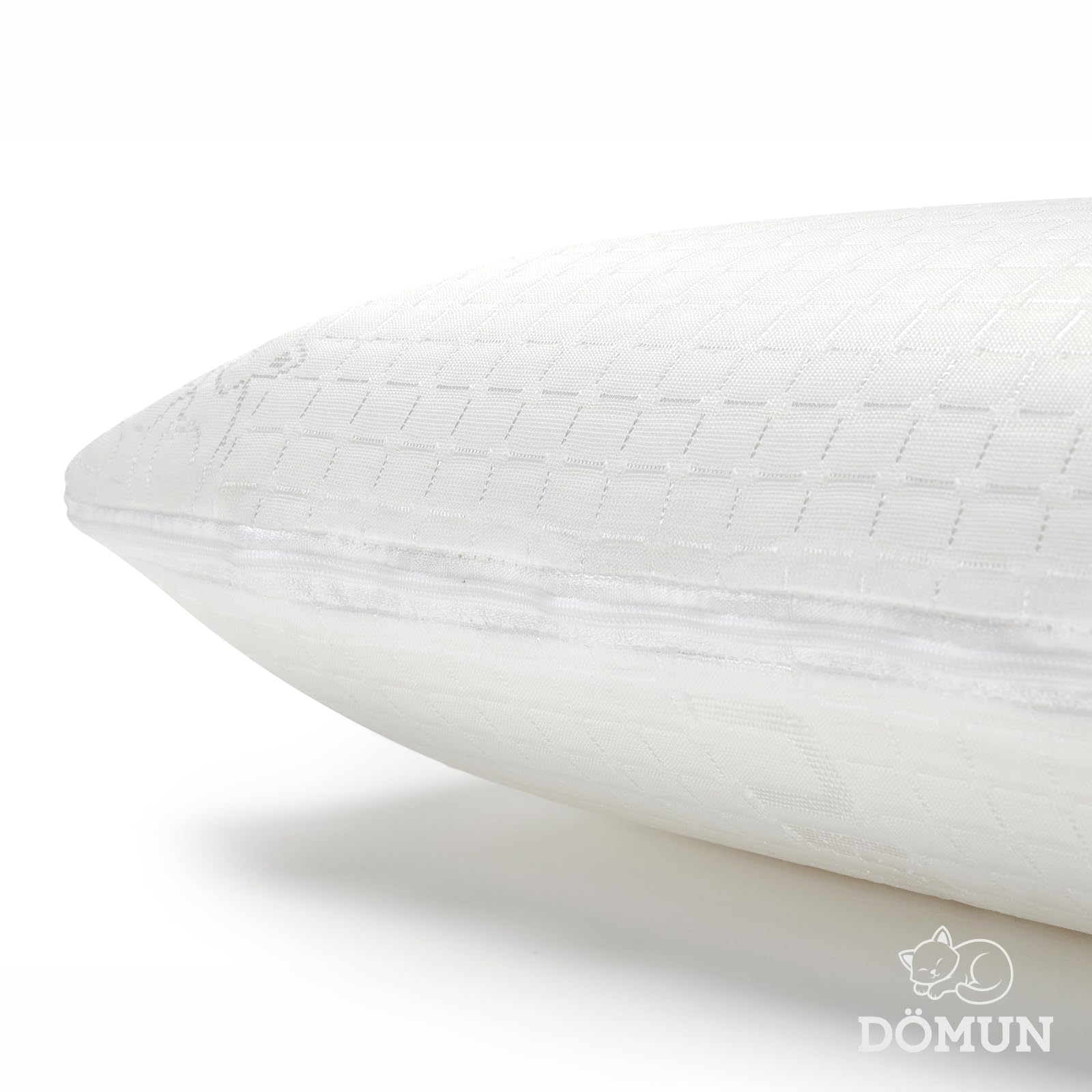 Almohadas viscoelasticas 70 Pack 2 DÖMUN Original, Almohada Cervicales y Cuello Ergonómicas Aloe Vera, Memory Foam Pillow Transpirable para Dormir, Almohada viscoelastica 70x40 Fabricadas en España