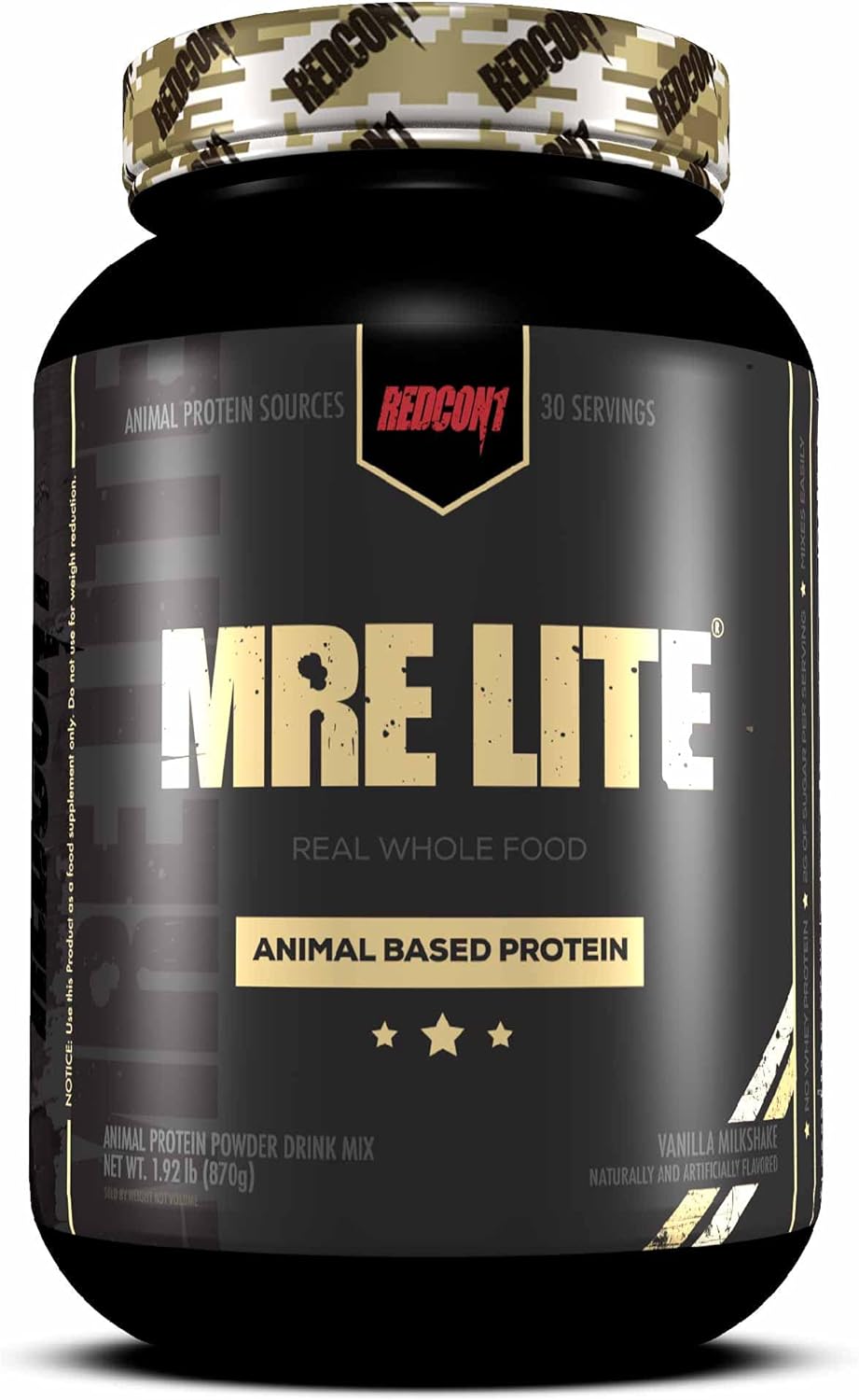 Redcon1 MRE Lite Protein Powder Animal Based Protein, Contains No