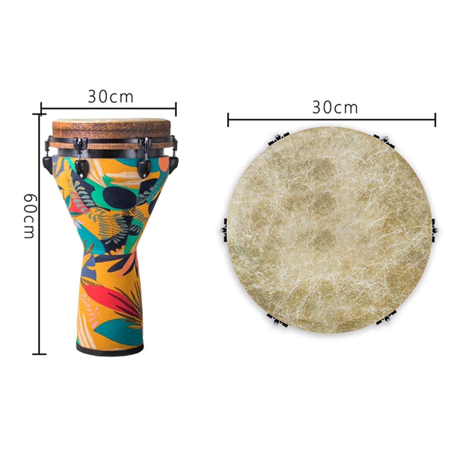 Strumento A Percussione A Tamburo Manuale Di Livello Professionale Da 12 Pollici Per Adulti Tamburo Africano per Principiante