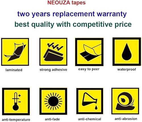 Miniatura 3 de NEOUZA 3PK - Cartucho de cinta de etiquetas laminadas Brother P-Touch TZe TZ, 0.472 in x 26.2 ft (TZe-M31 negro sobre mate transparente)