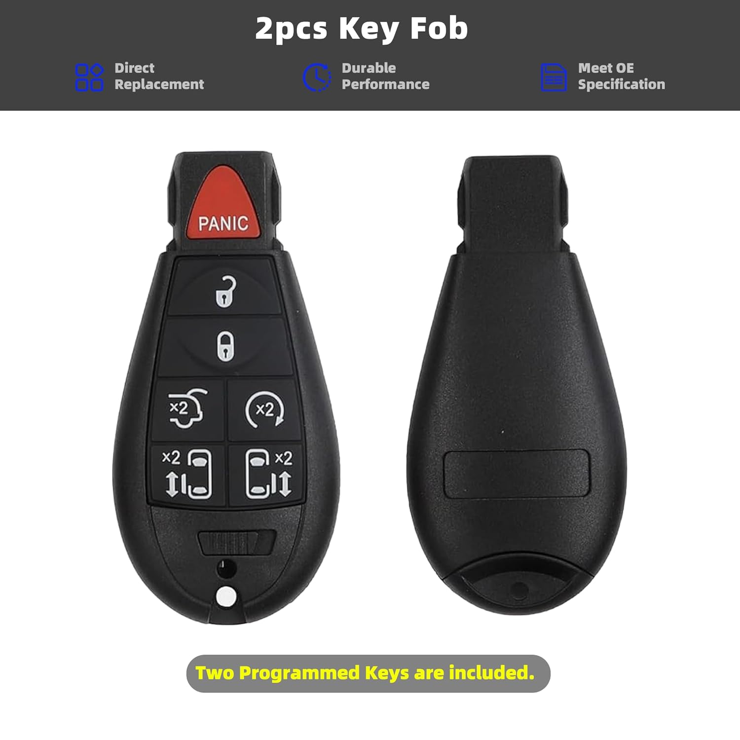Ignition Switch Module Kit with 2 Keys Compatible with 2008-2010 Commander, Grand Cherokee & Dodge Magnum Charger Challenger Models - Requires Programming #68210150AB