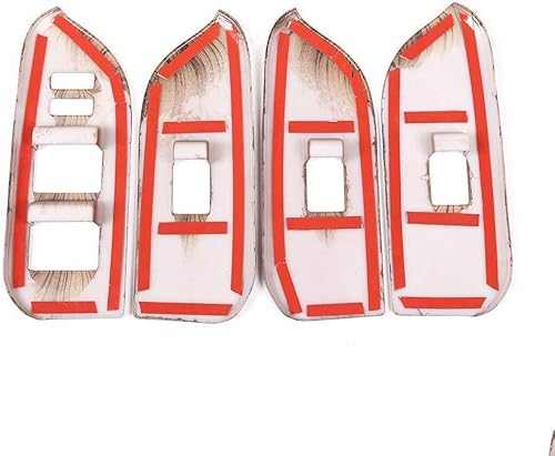 Miniatura 9 de CHEYA - Marco de botón de elevación para ventana de coche (madera de pino, ABS, para Land Cruiser Prado FJ150 150 150 2014-2018