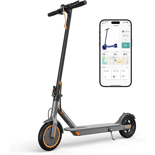MAXSHOT Electric Scooter Adults & Big Kids, 350W Powerful Motor, Top Speed 16/19MPH, 12/16/19/21Miles Range, 8.5" Solid Tires Folding Commuter Escooter with Dual Suspension for Commuting, APP Control