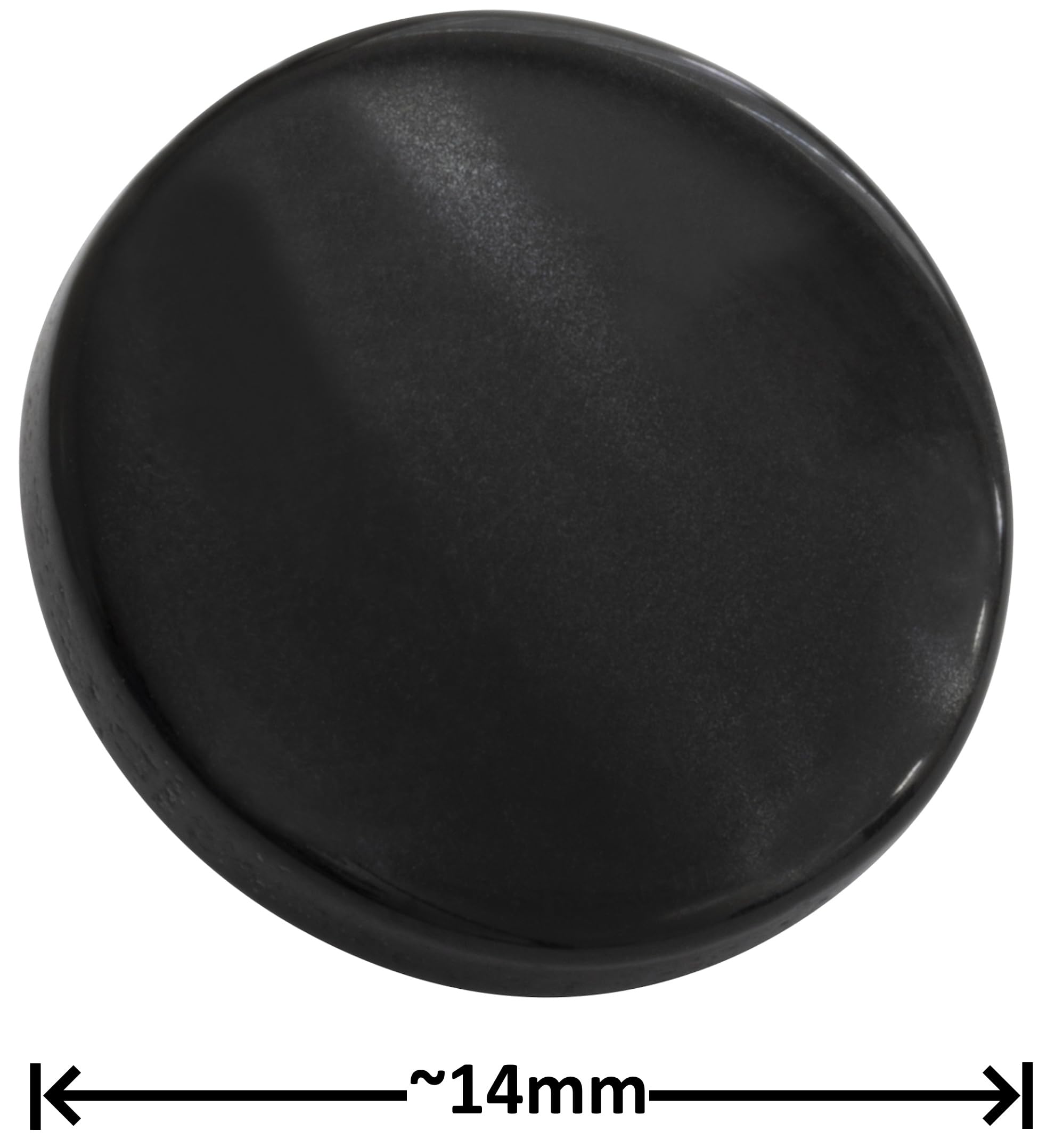 Lot De 10 Boutons à Queue 20x8.5mm Noir - À Coudre Plastique Simili Cuir Mercerie Couture AERZETIX